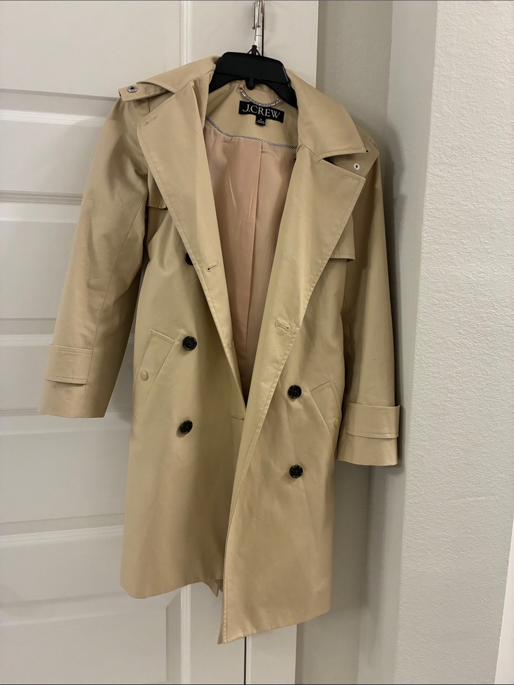 J. Crew Petite New Icon Trench Coat in Vintage Khaki
